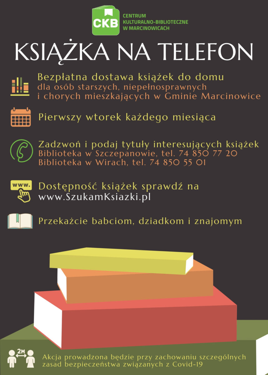 książka na telefon plakat